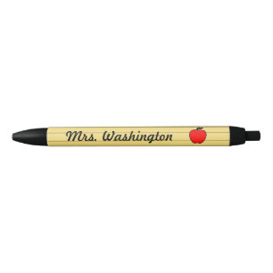 Yellow School Teacher's Apple Pens Gift