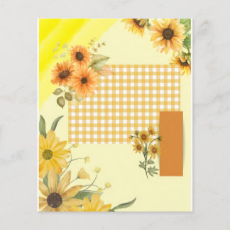 Yellow scrapbook paper
