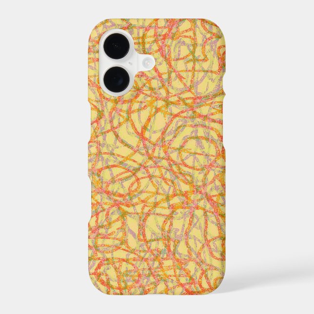 Yellow scribbled lines pattern (Back)