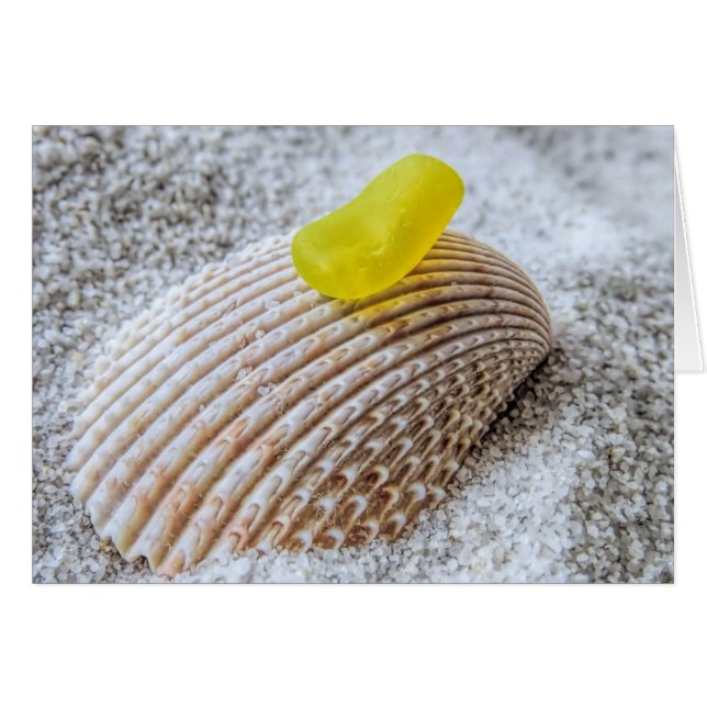 Yellow sea glass (Front Horizontal)