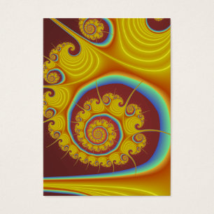 Yellow Seashell Spiral Fractal