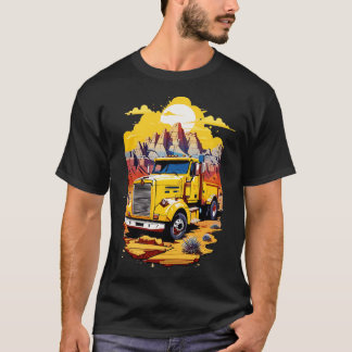 Yellow Semi Truck T-Shirt