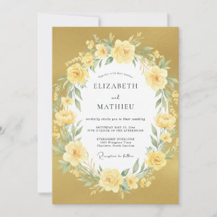 Yellow Serene Summer Wedding Invitation
