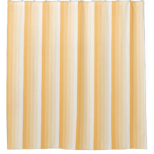Yellow shadow stripes shower curtain