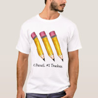Yellow Sharp #2 Pencil #1 Teacher School Education