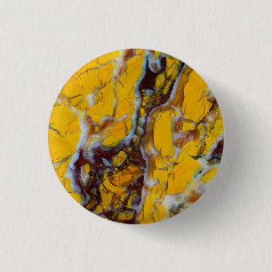Yellow Shattuckite 3 Cm Round Badge