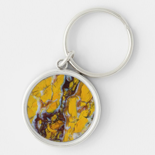 Yellow Shattuckite Key Ring (Front)