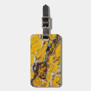 Yellow Shattuckite Luggage Tag