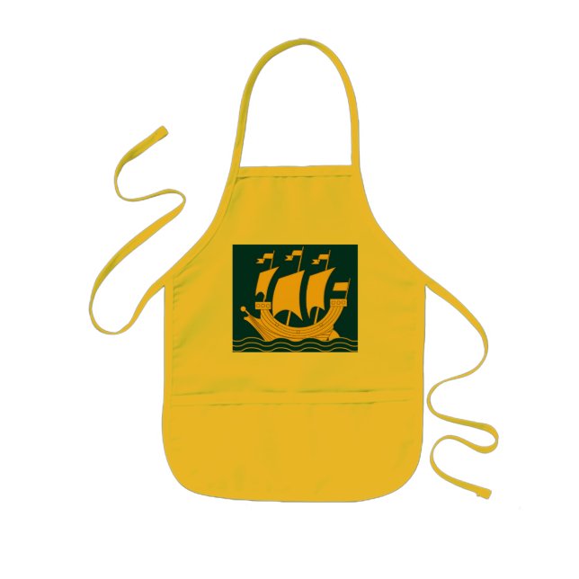 Yellow Ship Infant's Apron (Front)
