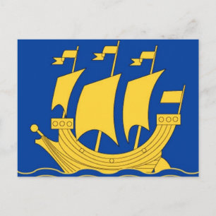 Yellow Ship Postcard