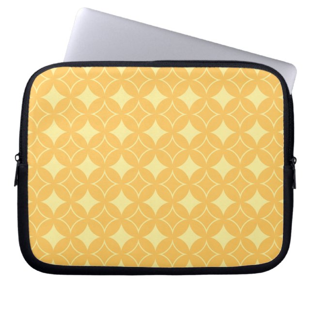 Yellow shippo laptop sleeve (Front)