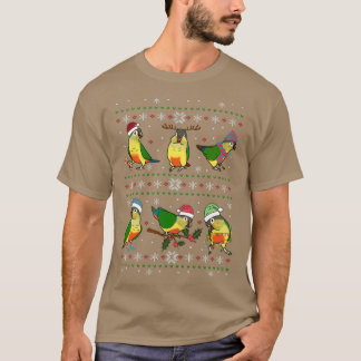 Yellow sided conure Ugly Christmas T-Shirt