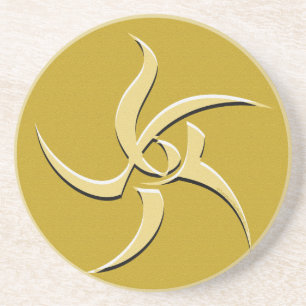 Yellow Sign Elder Sign Coaster