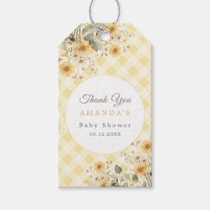 Yellow Silly Goose Baby Shower Thank you Gift Tags