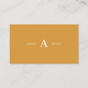 Yellow Simple Minimal Professional Business Cards