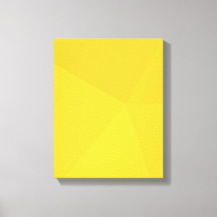 Yellow, simple, modern, cool, geometric trendy art canvas print