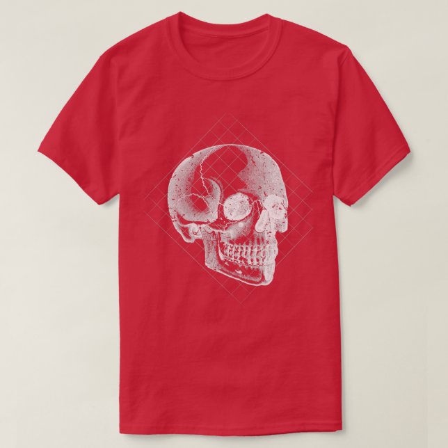 Yellow Skull Skeleton 2 T-Shirt (Design Front)