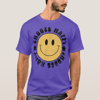 Yellow Smile Smiling Face Choose Happy Happiness M T-Shirt