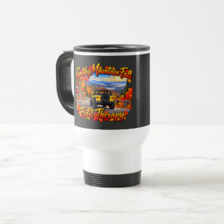 Yellow_Smoky Mountain Fall Trail Therapy Travel Mug
