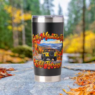 Yellow_Smoky Mountain Fall Trail Therapy Tumbler