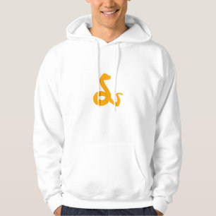Yellow Snake Lunar Sign Symbol Hoodie