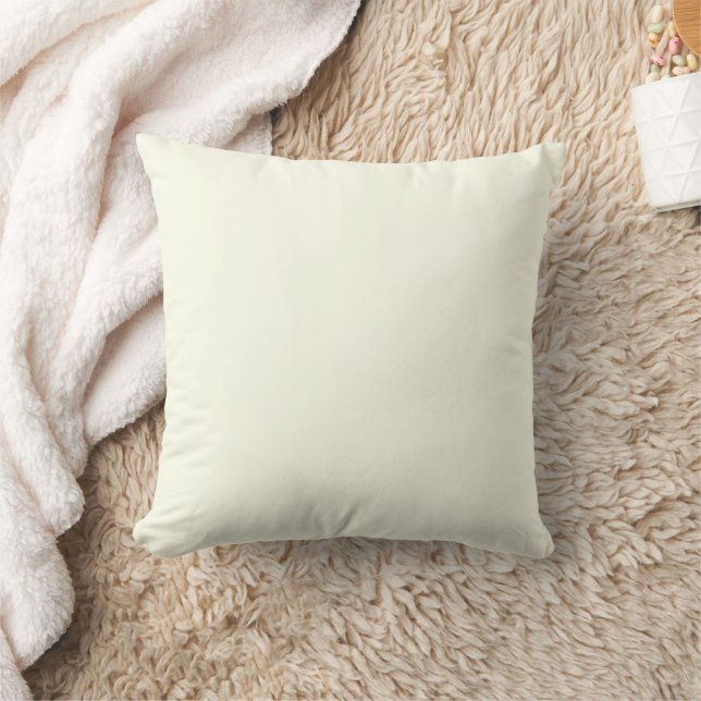 Yellow Soft Pale White Pastel Solid Colour Cushion (Blanket)