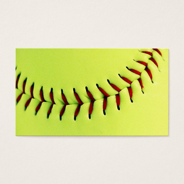 Yellow softball ball (Front)