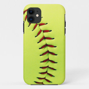 Yellow softball ball iPhone 11 case