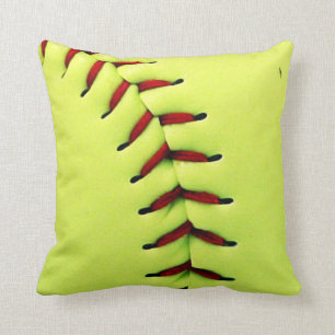 Yellow softball ball cushion