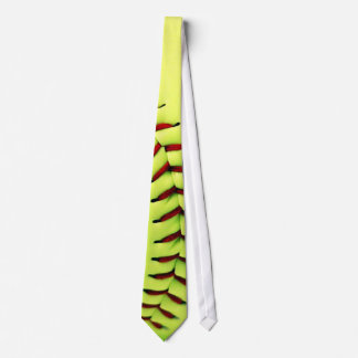 Yellow softball ball tie