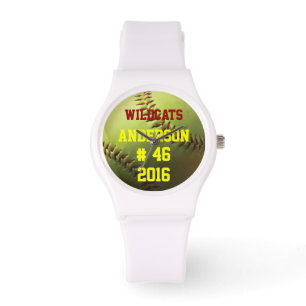 Yellow Softball Team Name Number and Year Watch