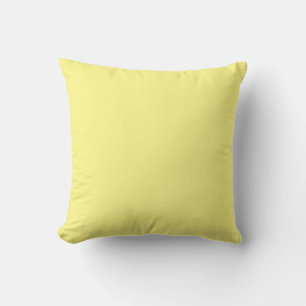 Yellow solid colour light-medium cushion