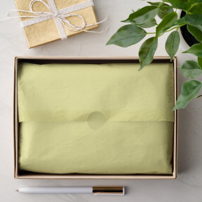 Yellow solid colour light-medium, tissue paper (Gift)