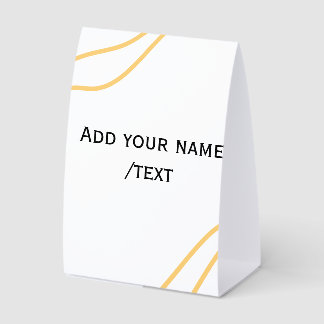 Yellow Spanish border name message text lines 