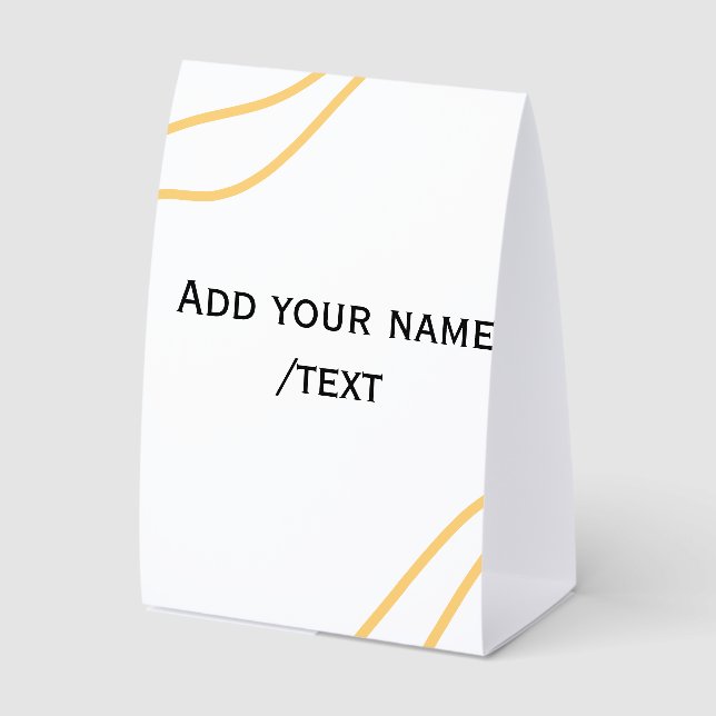 Yellow Spanish border name message text lines  (Front)