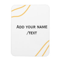 Yellow Spanish border name message text lines 