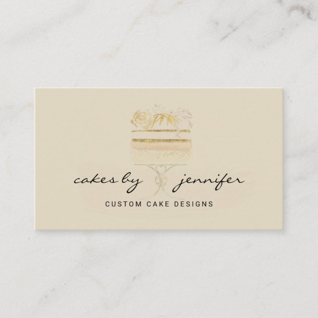 Yellow speciality ingredients baking supplies stor business card (Front)