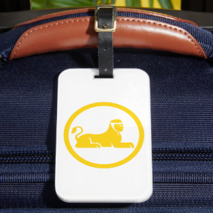 Yellow Sphinx Luggage Tag