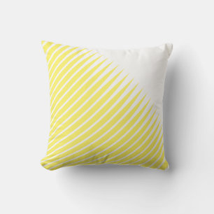 Yellow Spikes Leaf Patterns Abstract Custom Colour Cushion
