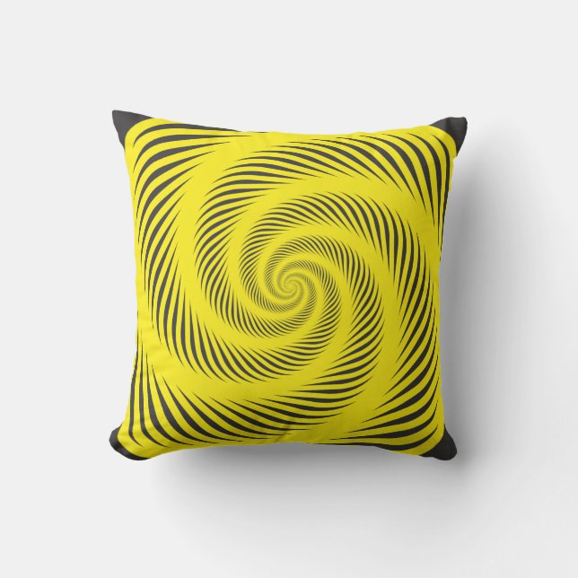 Yellow spiral cushion (Front)