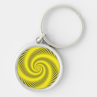 YELLOW SPIRAL KEY RING