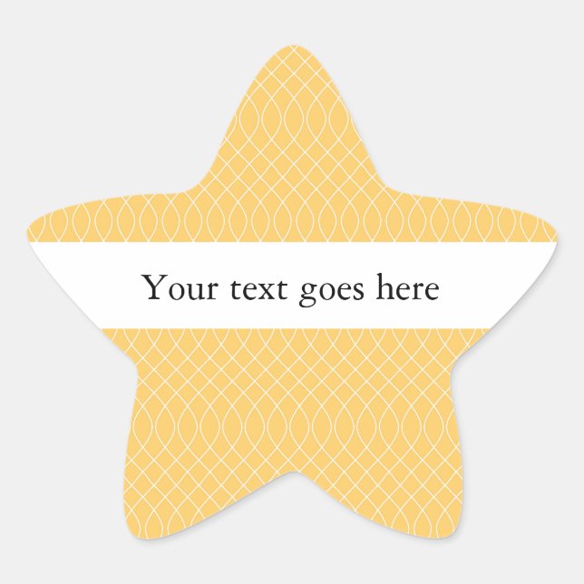 Yellow Spiral Star Sticker (Front)