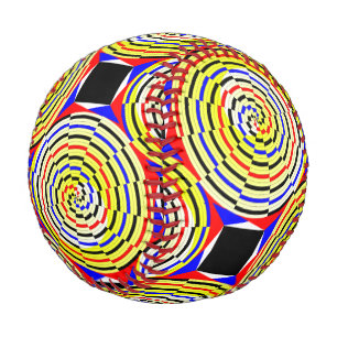 Yellow Spirals by Kenneth Yoncich Baseball
