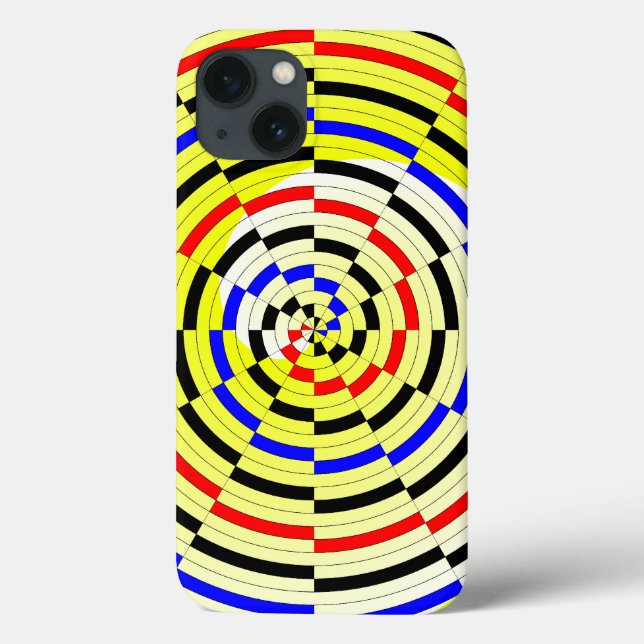 Yellow Spirals by Kenneth Yoncich Case-Mate iPhone Case (Back)