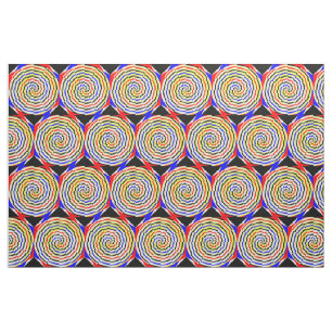 Yellow Spirals by Kenneth Yoncich Fabric
