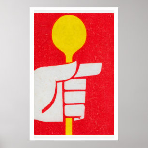 Yellow Spoon - Matchbox Print - Aesthetic Wall Art