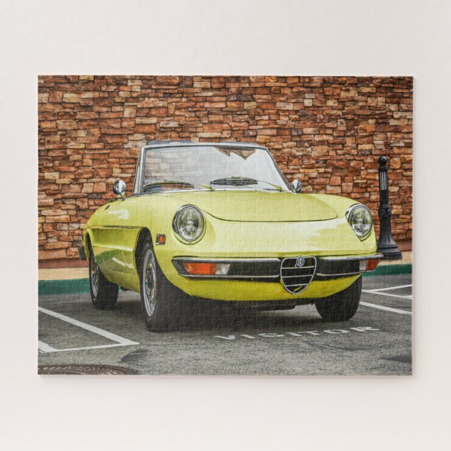 yellow sport car jigsaw puzzle (Horizontal)