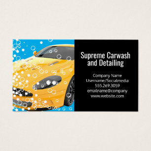 Yellow Sports Car   Bubbles