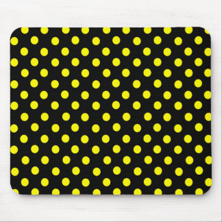 Yellow Spot Polka Dot Mousepad
