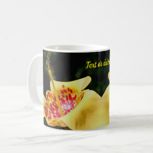 Yellow Spotted Lily Flower Personalized Coffee Mug